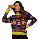 Adult Unisex Halloween Cartoon Fall and Winter Women Sweater Vest Waistcoat - INSWEAR